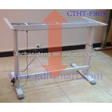 Mueble de mesa ajustable en altura Bratsigo, mueble de mesa extensible Koynare, tabla periódica Godech con 1 motor de elevación